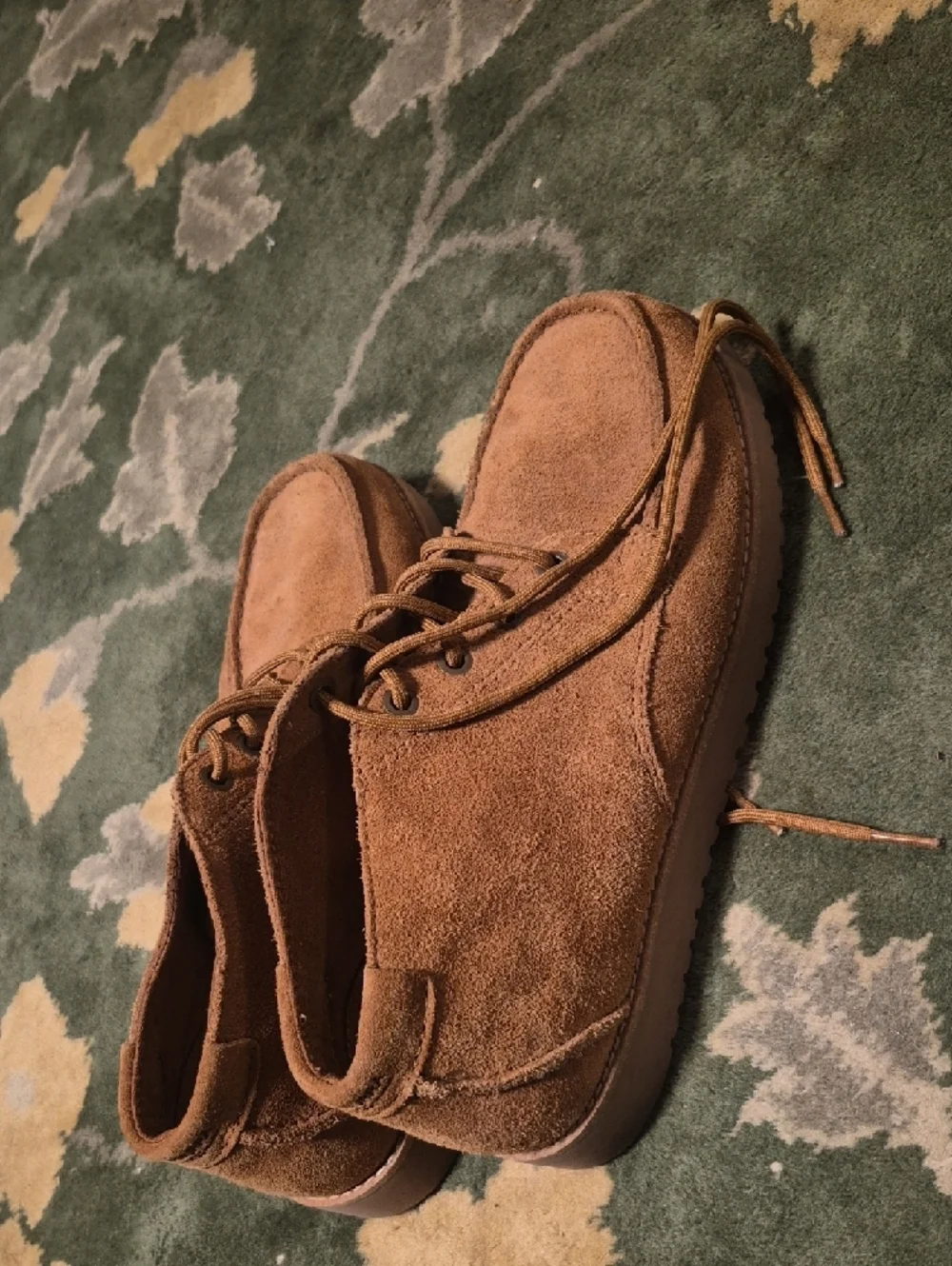 Koolaburra Men's Suede Chukka Boots in Brown - Picture 2 of 9
